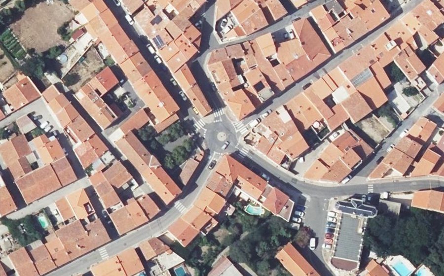 Vue aérienne du Place des Écoles