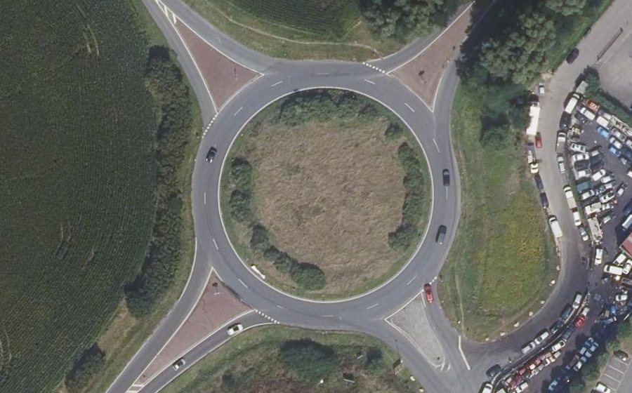 Vue aérienne du Route d'Orléans