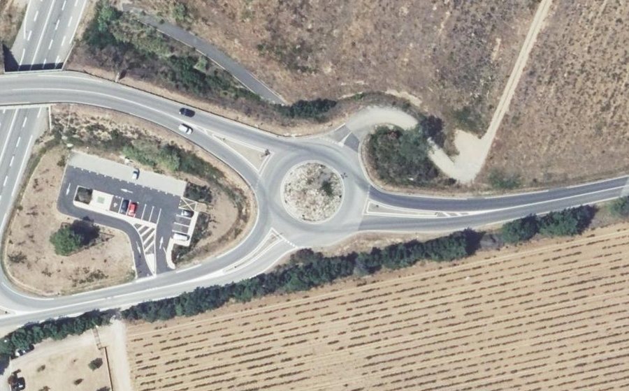 Vue aérienne du Rond-point anonyme n°25923999