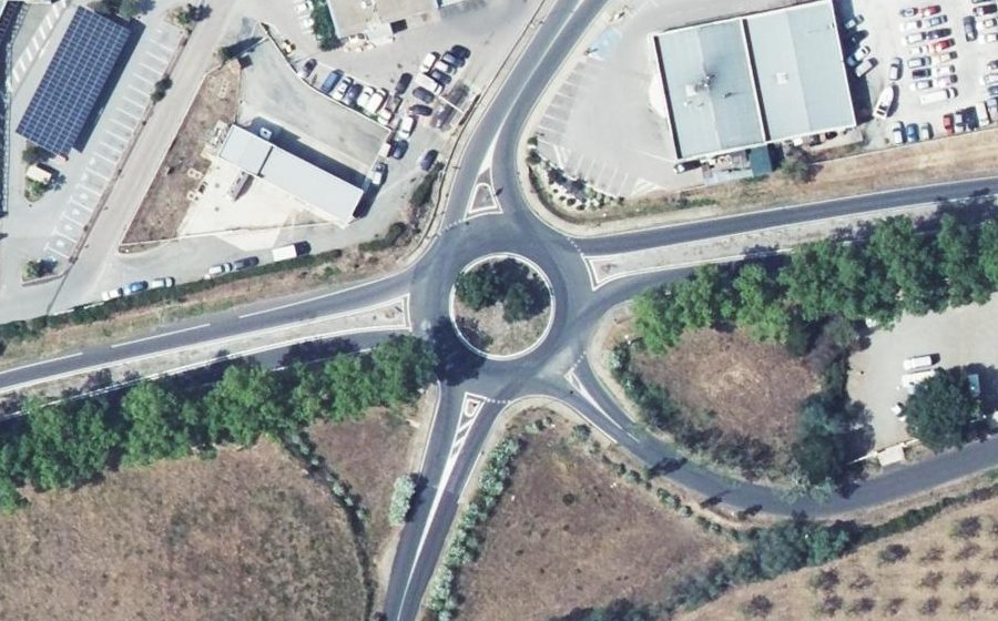 Vue aérienne du Rond-Point du Souvenir Français