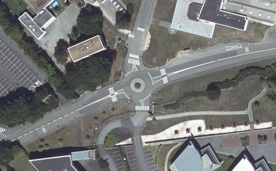 Vue aérienne du Boulevard Volney