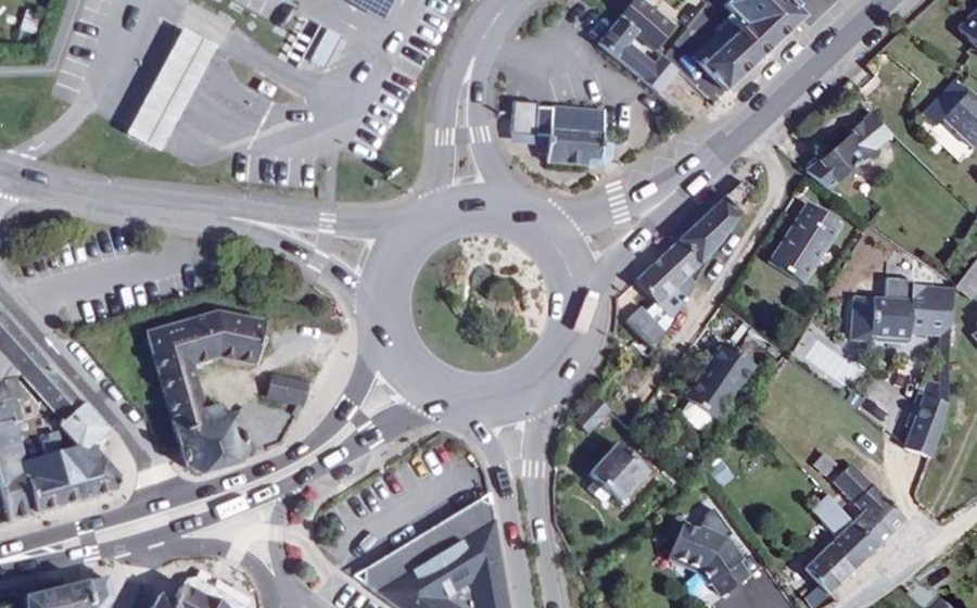 Vue aérienne du Rond-Point de l'Océan