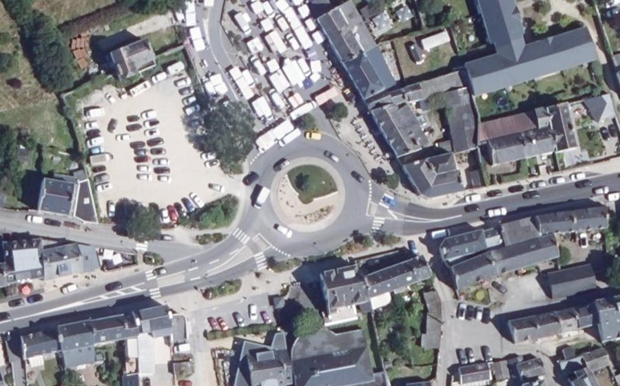 Vue aérienne du Rond-Point du Général de Gaulle