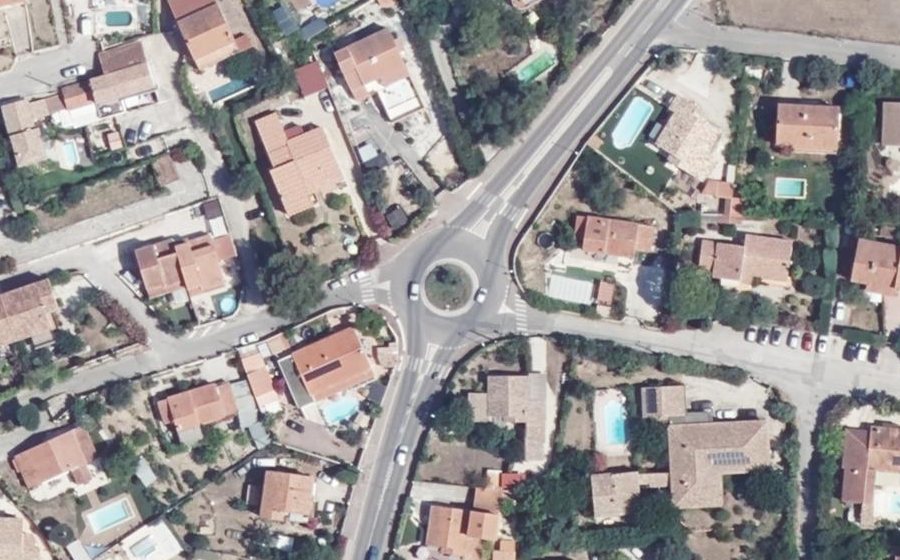 Vue aérienne du Giratoire de la Rouvière