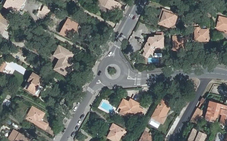 Vue aérienne du Rond-Point de Pyla-Plage