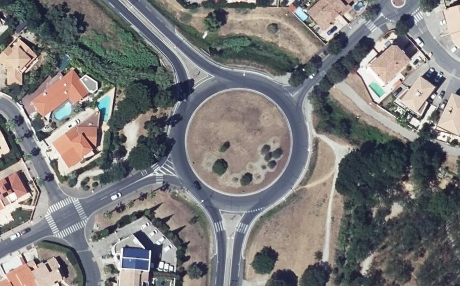 Vue aérienne du Rond-Point du Mas Saint-Joseph