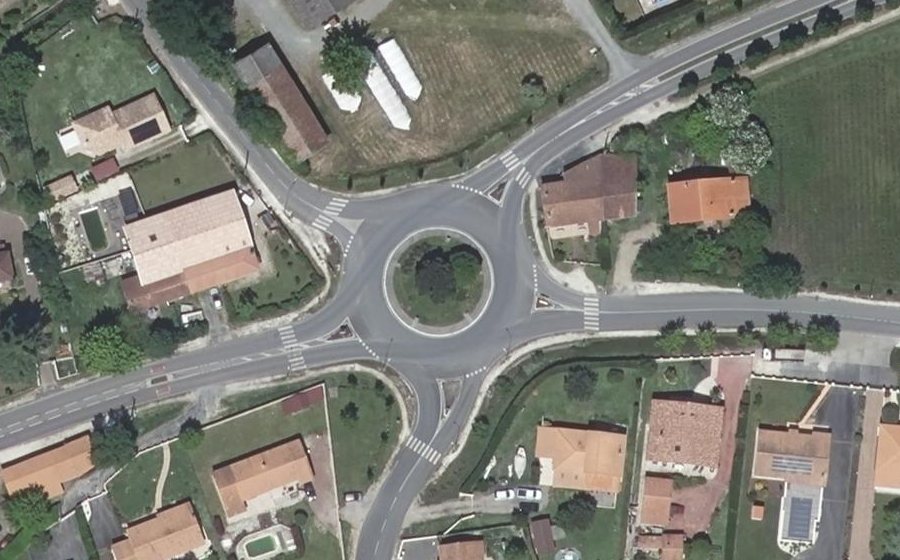 Vue aérienne du Rond-Point de Bibbona