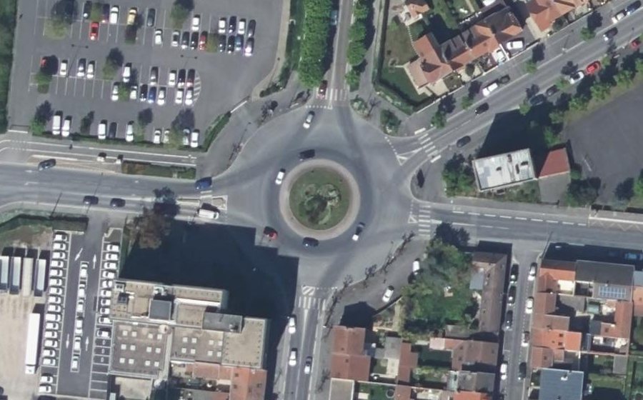 Vue aérienne du Place Max Rousseaux