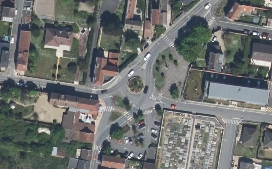 Vue aérienne du Place Charles de Gaulle