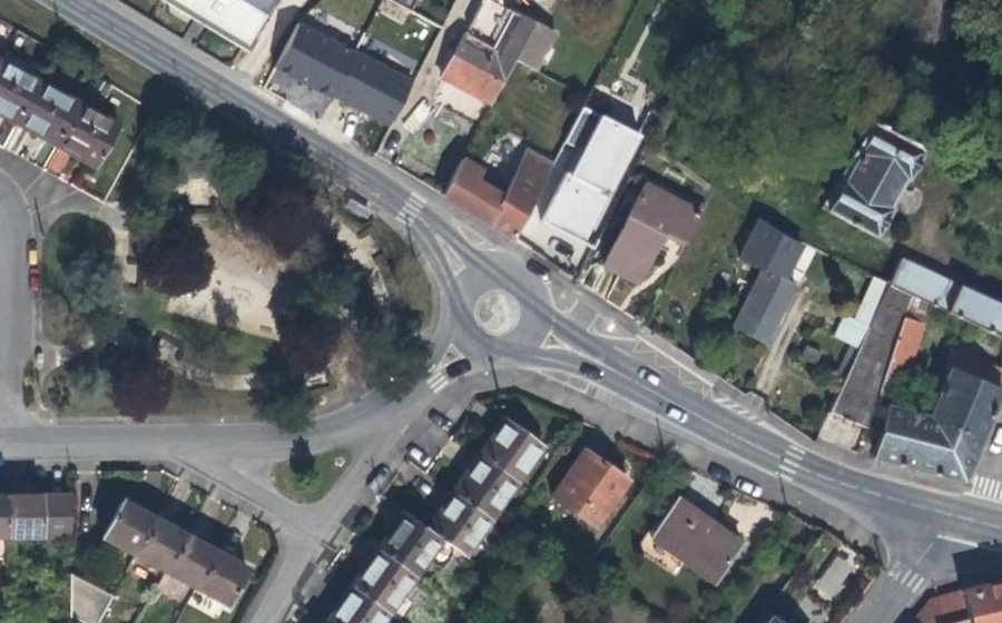 Vue aérienne du Route de Champigny