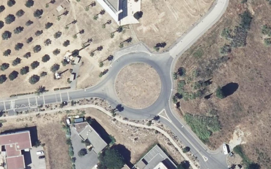 Vue aérienne du Rond-Point Antoine de Lavoisier