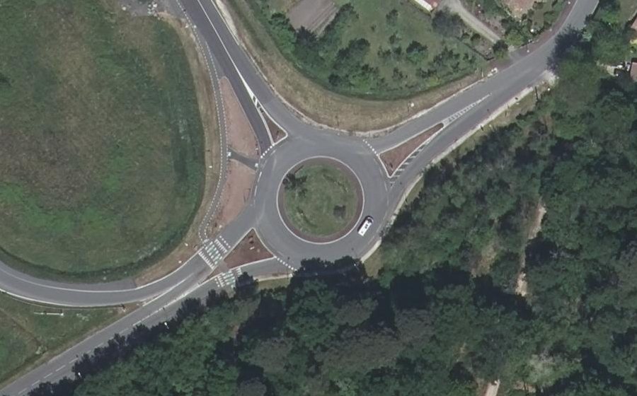 Vue aérienne du Rond-Point Granet