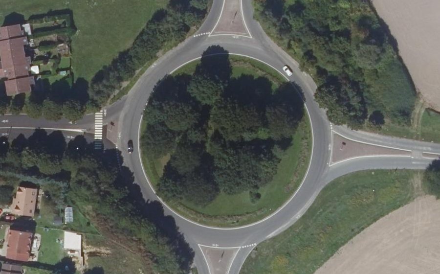 Vue aérienne du Rond-Point Pasteur