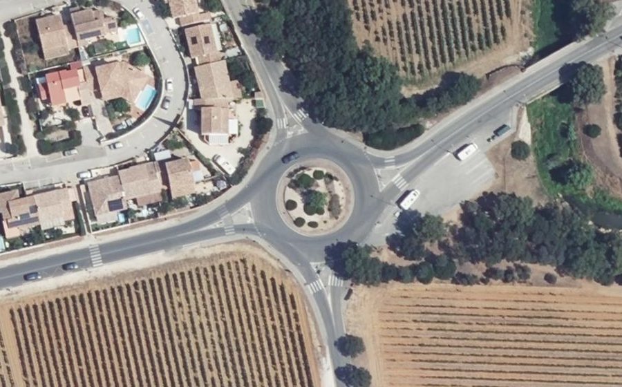 Vue aérienne du Rond-Point Ducournau