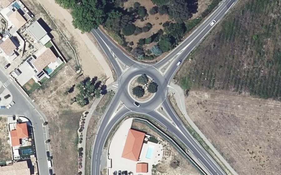 Vue aérienne du Rond-Point des Moissons