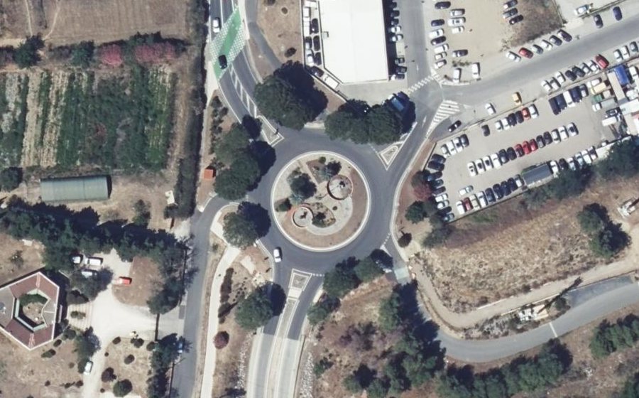 Vue aérienne du Rond-Point du Millénaire