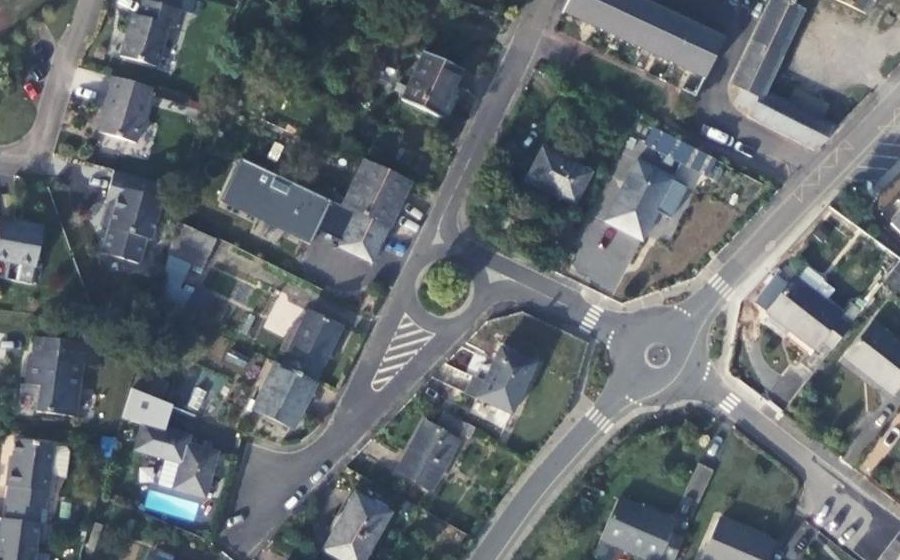 Vue aérienne du Rue de Chauny