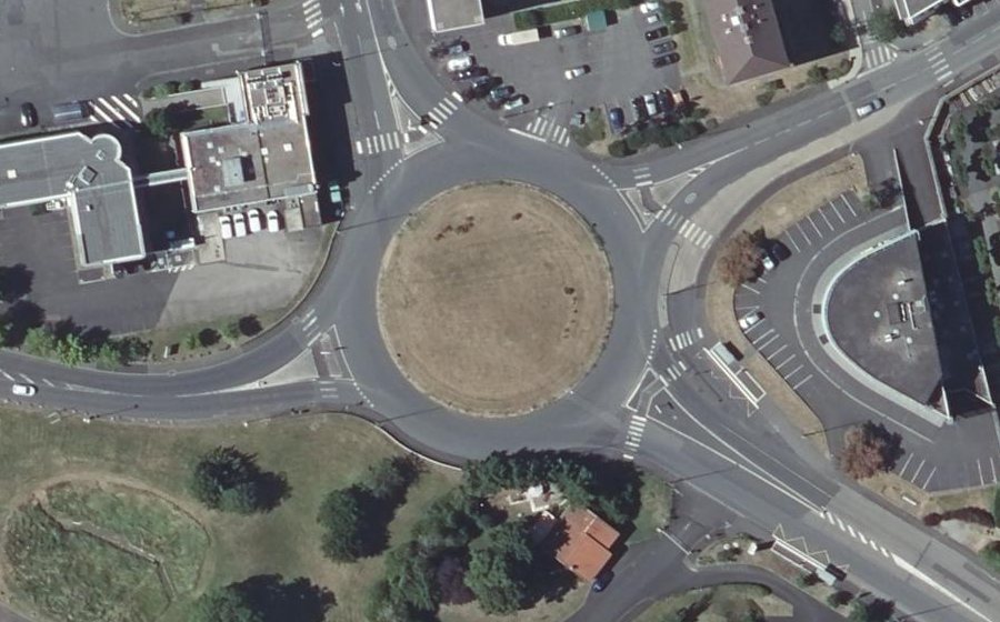 Vue aérienne du Carrefour Montalembert
