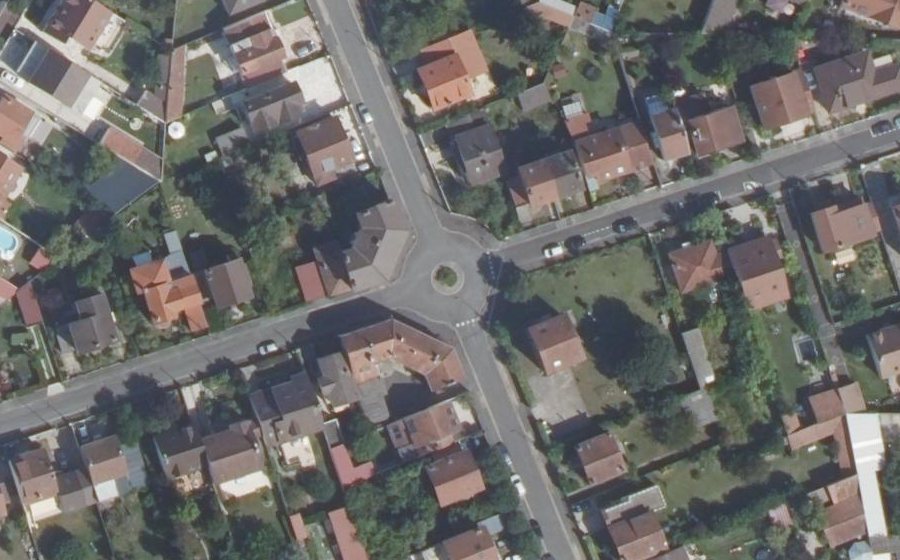 Vue aérienne du Rond-Point de la Paix