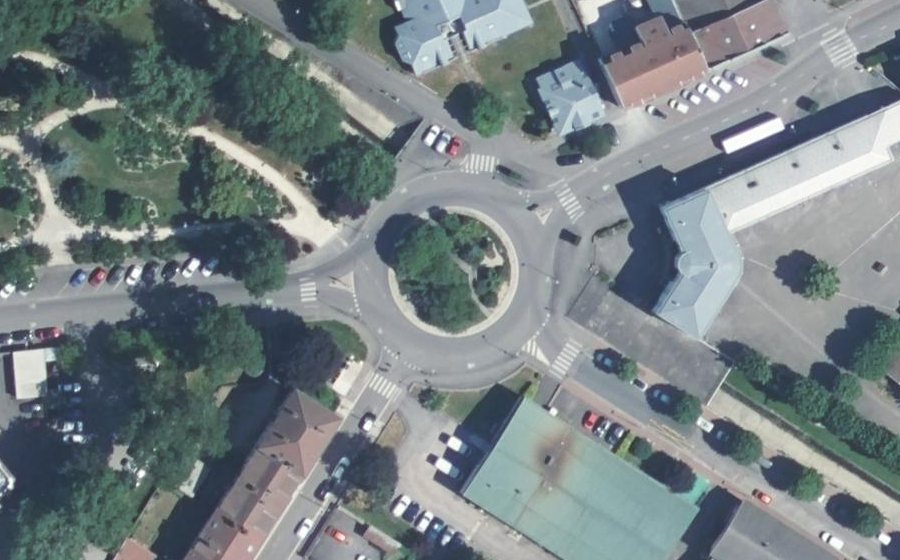 Vue aérienne du Place Lyautey