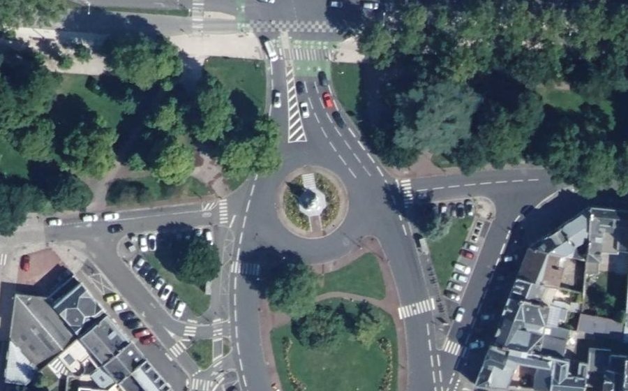 Vue aérienne du Place du Maréchal Joffre