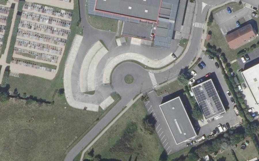 Vue aérienne du Rue des Piverts