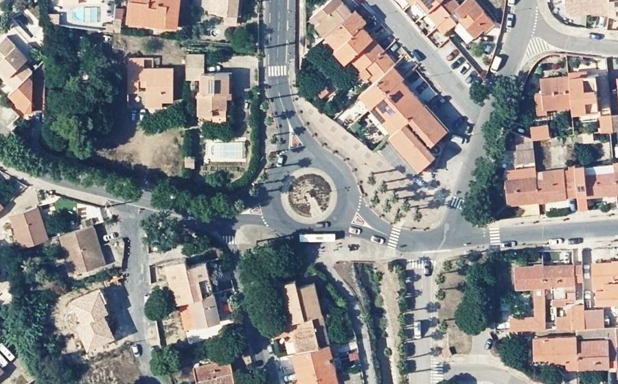 Vue aérienne du Rond-Point Florence Arthaud