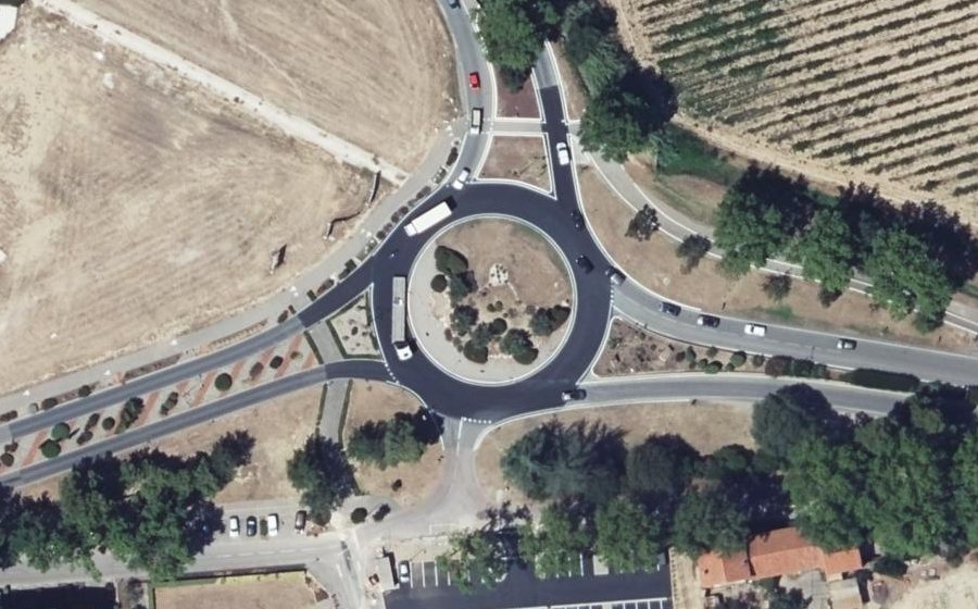 Vue aérienne du Rond-Point des Oliviers