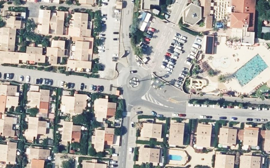 Vue aérienne du Rond-Point Camille Claudel