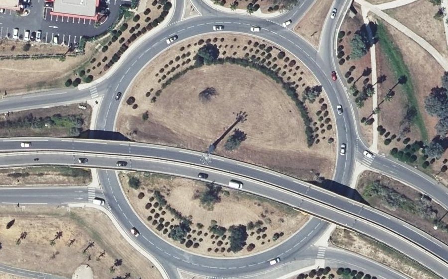 Vue aérienne du Rond-Point Charles de Gaulle