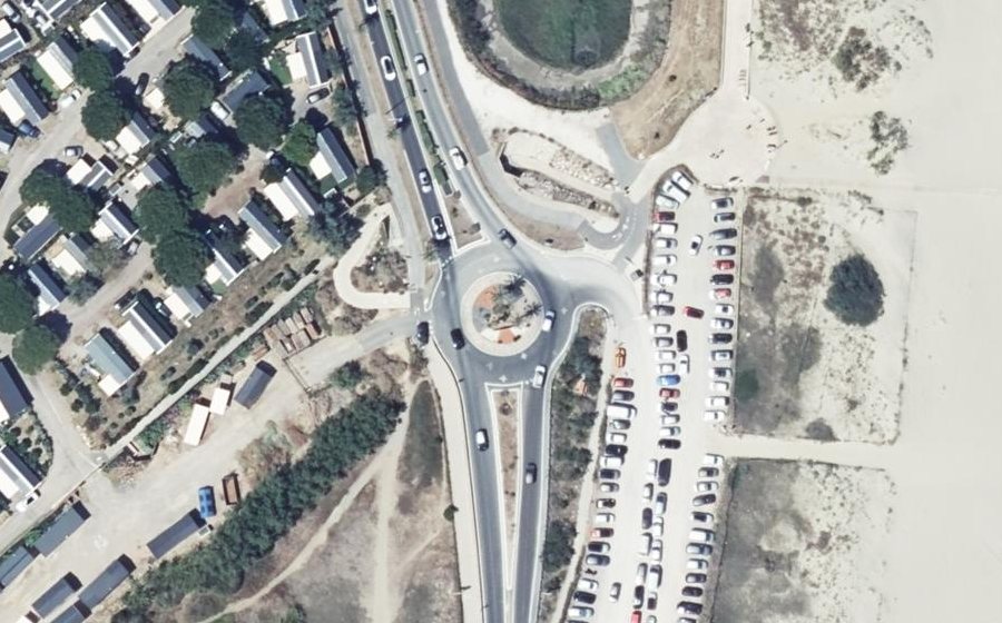 Vue aérienne du Rond-Point de l'Étang