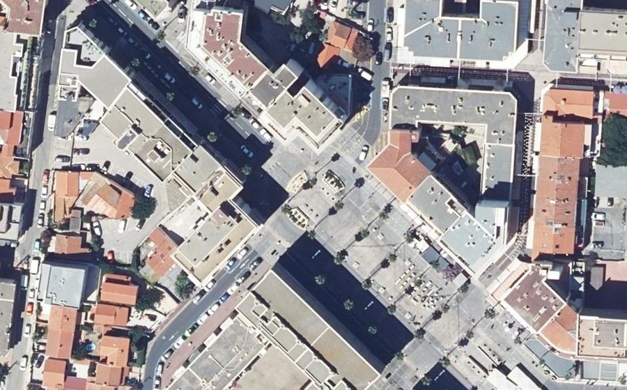 Vue aérienne du Rond-Point Millénium