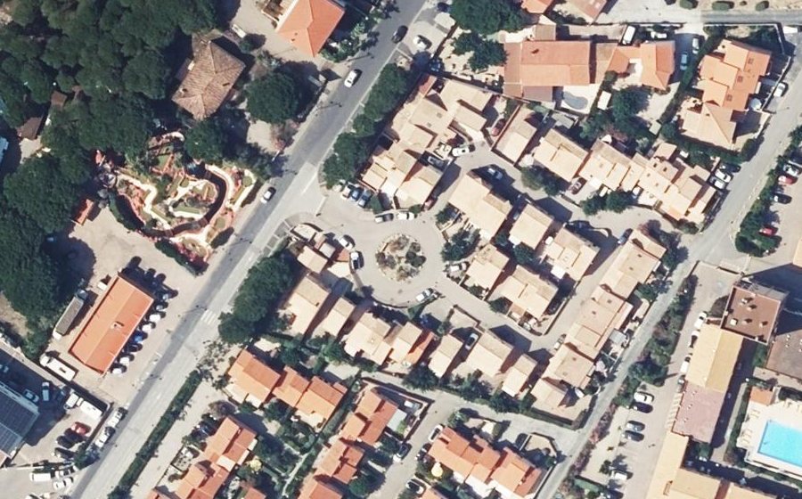 Vue aérienne du Résidence Les Romarines