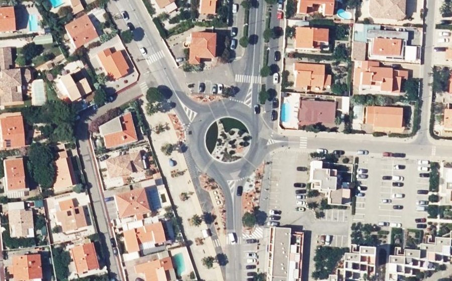 Vue aérienne du Rond-Point Annibal