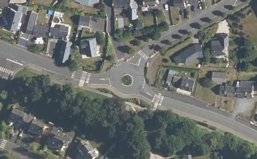 Vue aérienne du Rond-Point du Verger