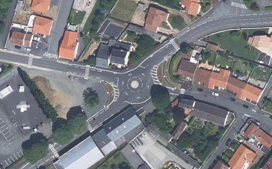 Vue aérienne du Avenue de l'Europe