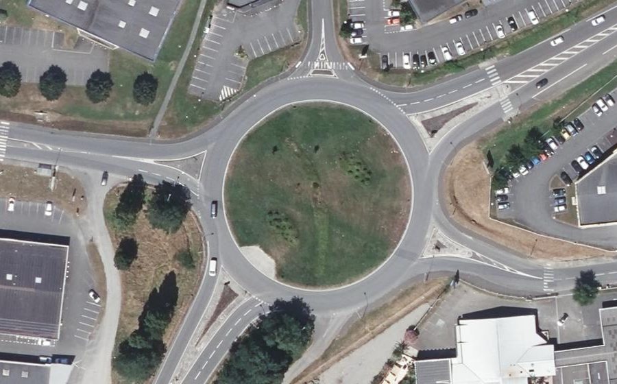 Vue aérienne du Porte d'Espagne