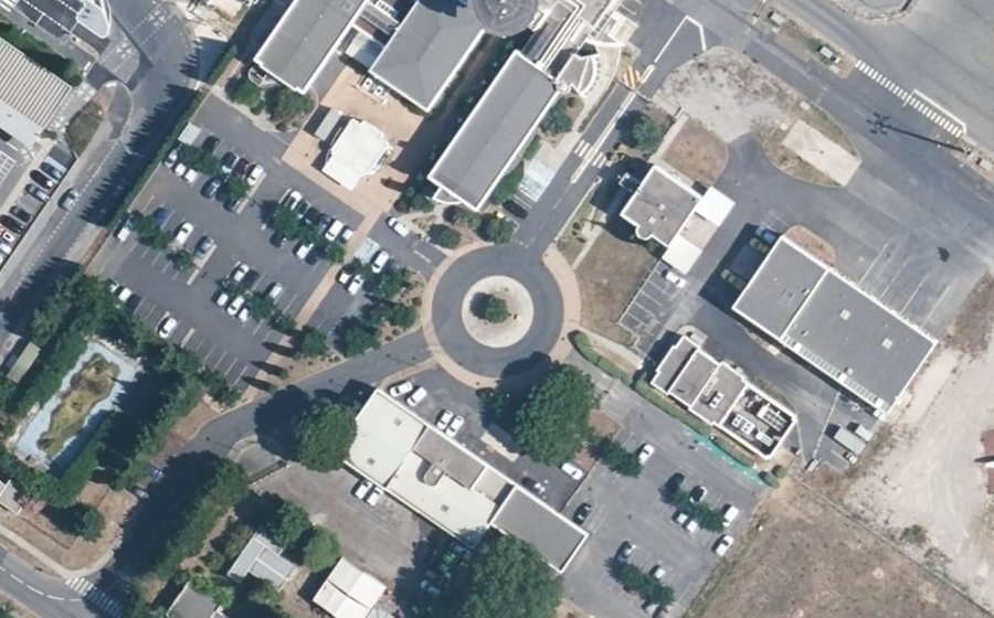 Vue aérienne du Rue Élisa Deroche