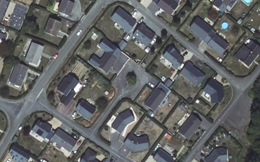 Vue aérienne du Rue des Frênes