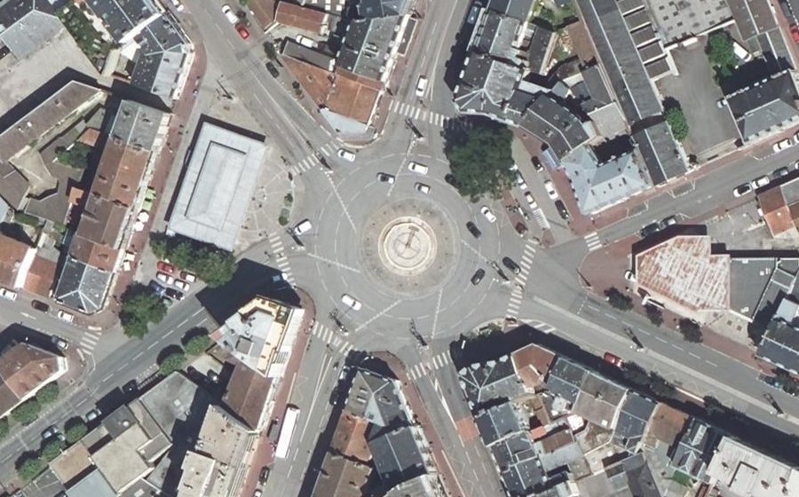 Vue aérienne de la Place Sadi Carnot