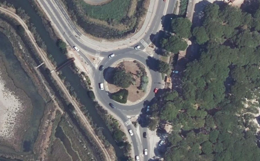 Vue aérienne du Rond-Point de l'Hippodrome