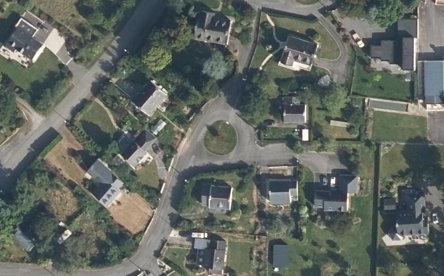 Vue aérienne du Cité de Lesquen