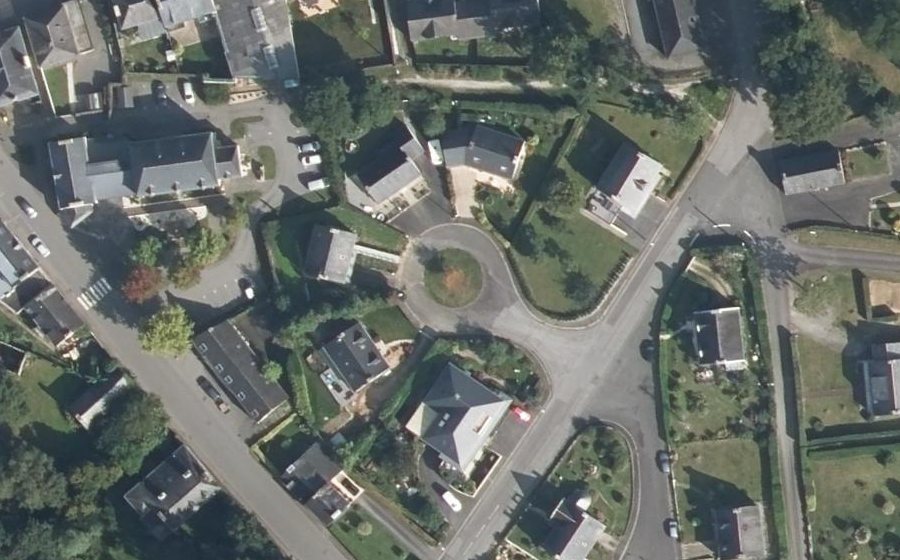 Vue aérienne du Rue du Docteur Laennec