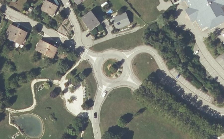 Vue aérienne du Giratoire des Nouvelles Resses