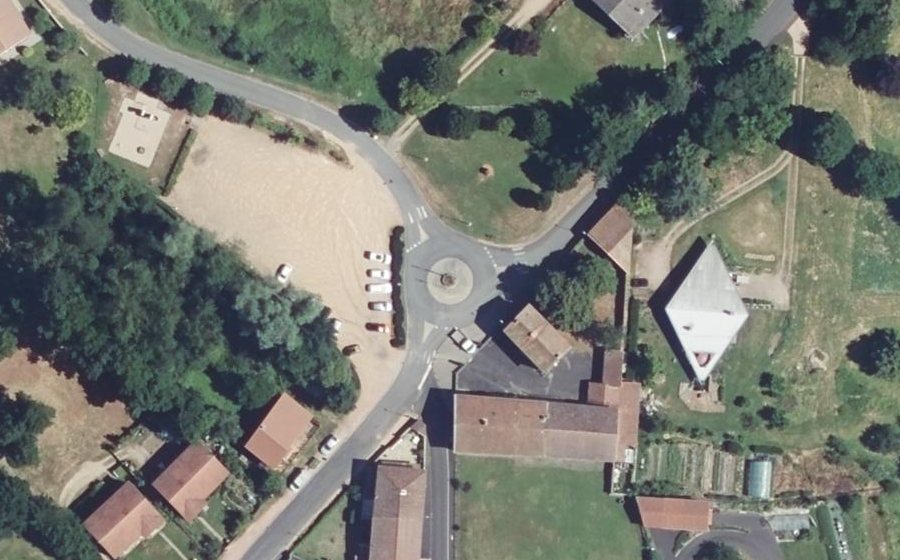 Vue aérienne du Place des Martyrs de la Déportation