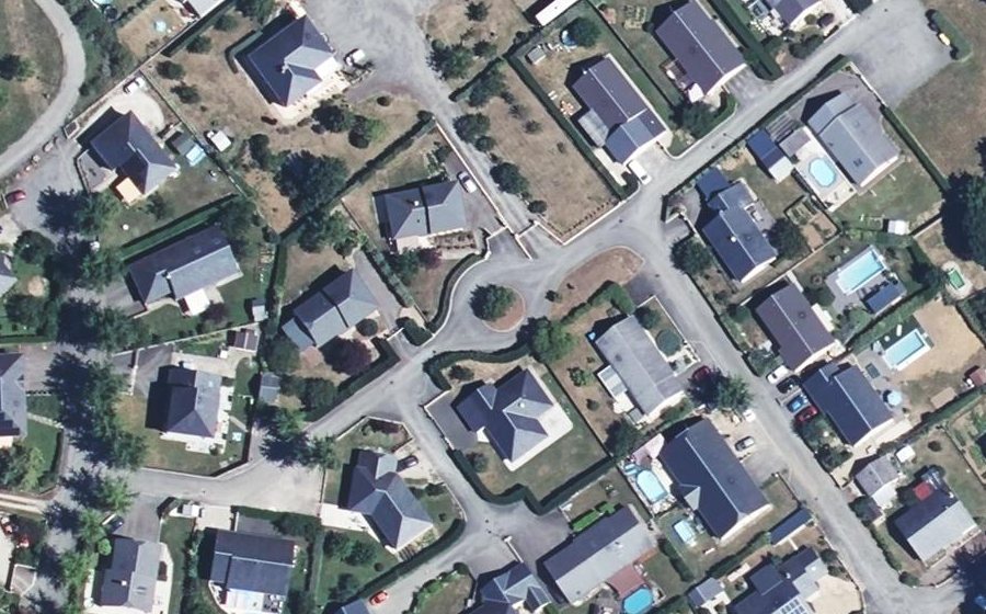 Vue aérienne du Rue du Chêne