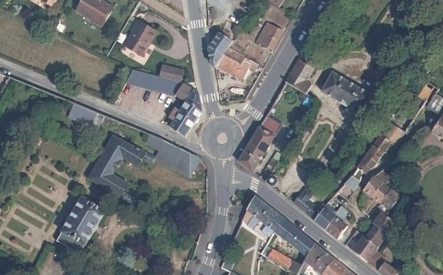 Vue aérienne du Place du Général Leclerc