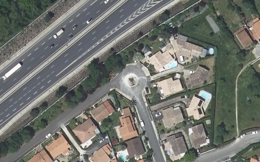 Vue aérienne du Rue Raymond Lavigne