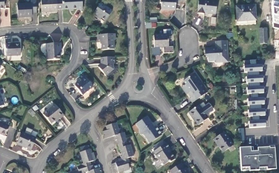 Vue aérienne du Rue de la Châtaigneraie