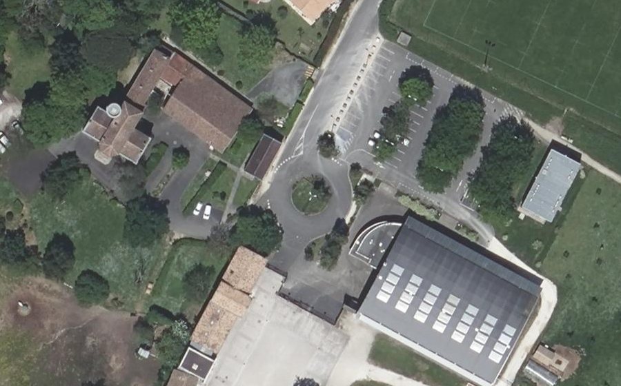 Vue aérienne du Chemin des Iris